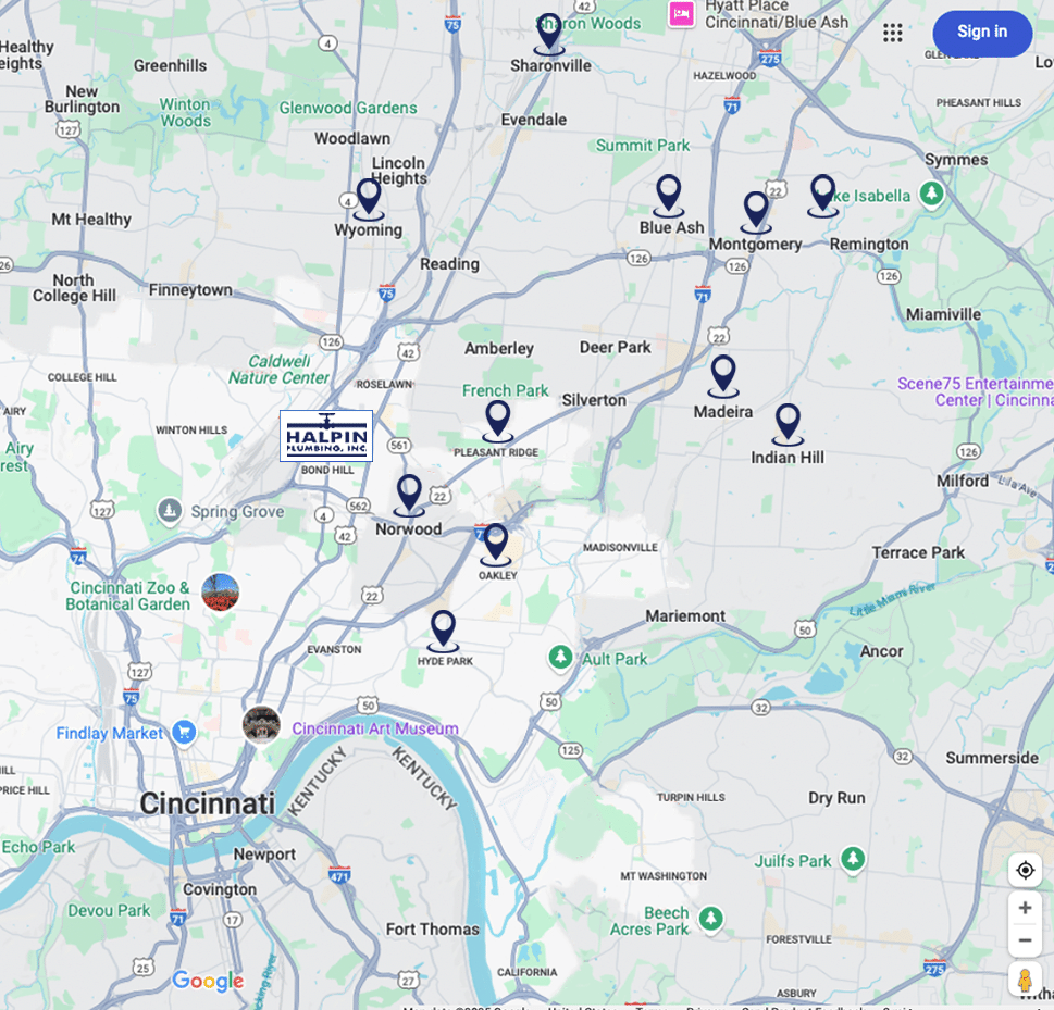 Halpin Plumbing Service Areas