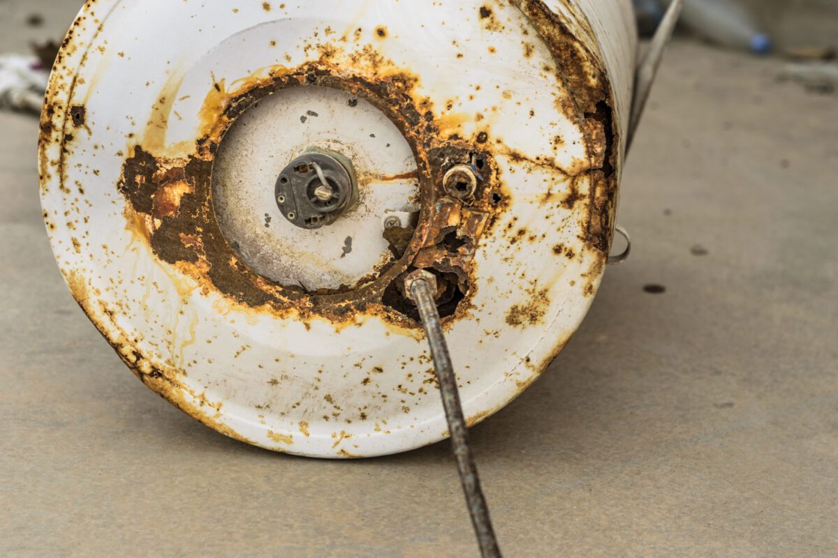 Corroded Water Heaters.
