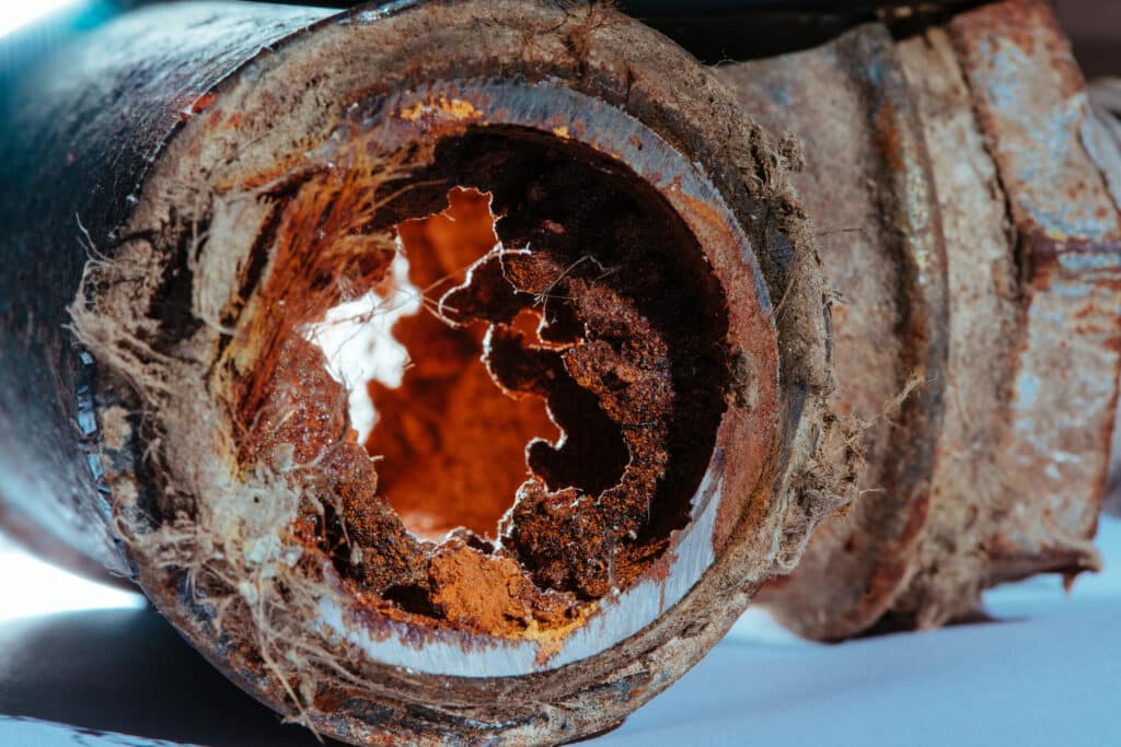 Pipe Corrosion Underneath