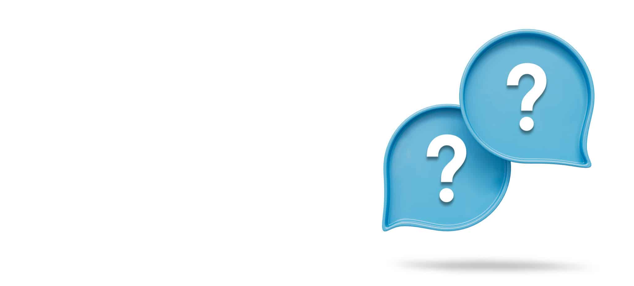 Trenchless pipe lining frequently asked questions with speech bubbles on white background.