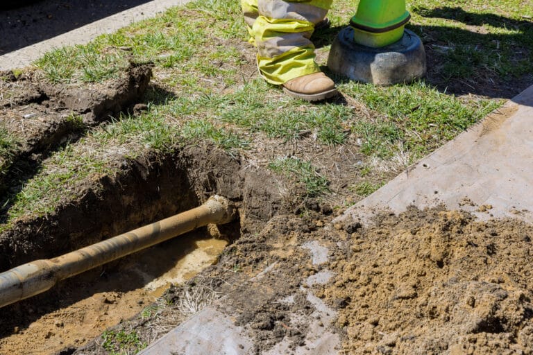 Trenchless pipe lining vs. traditional dig and replace.