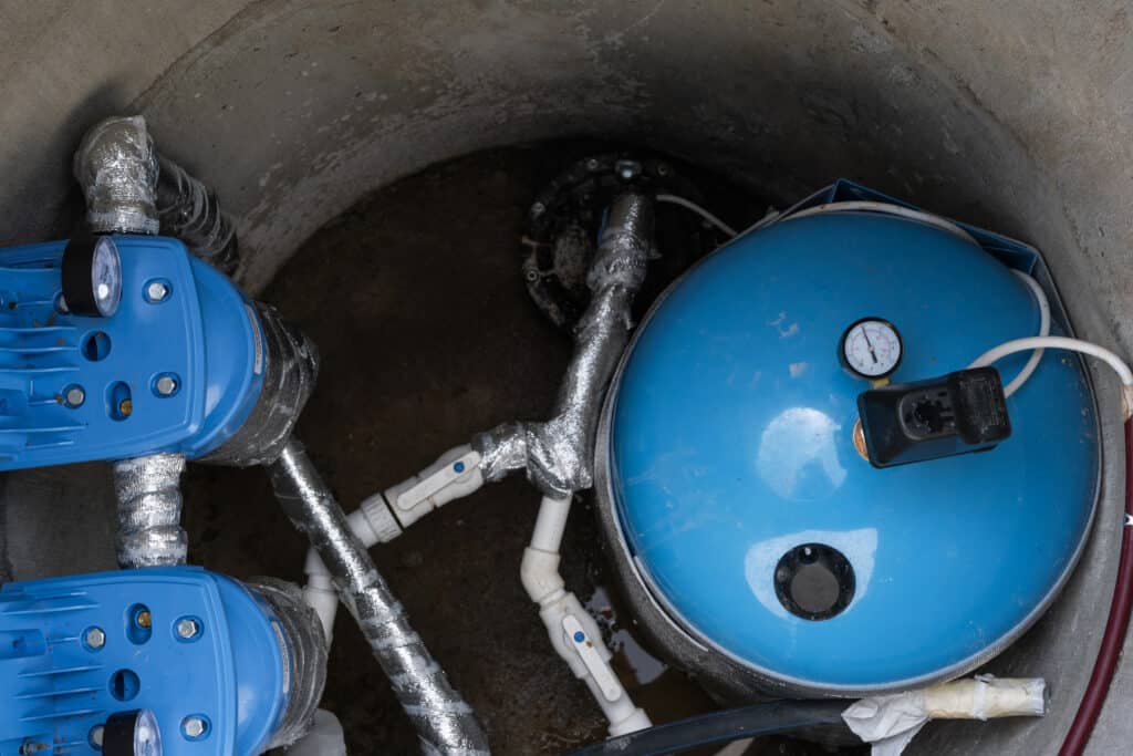 Pressure booster systems to stabilize household water flow.