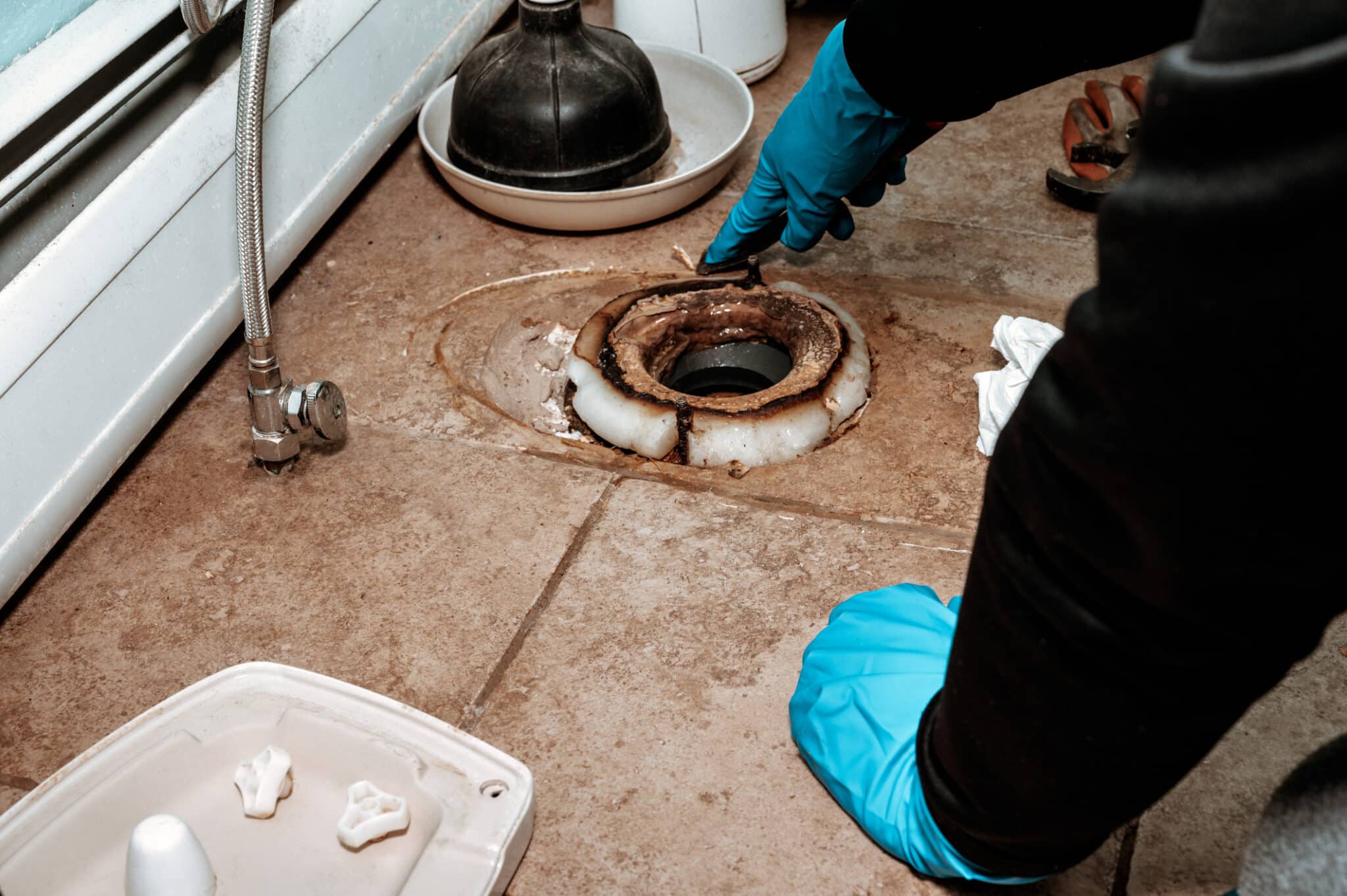Toilet Wax Ring Issues That Cause Persistent Leaks 1 Toilet wax ring issues.