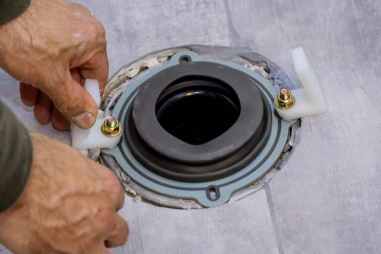 Toilet flange replacement for rock solid leak free toilets.